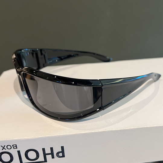 2025 New Style Headband Sunglasses for Women, Futuristic Tech-Sense Y2K American High Cranial Headband Sunglasses with Uv Protection