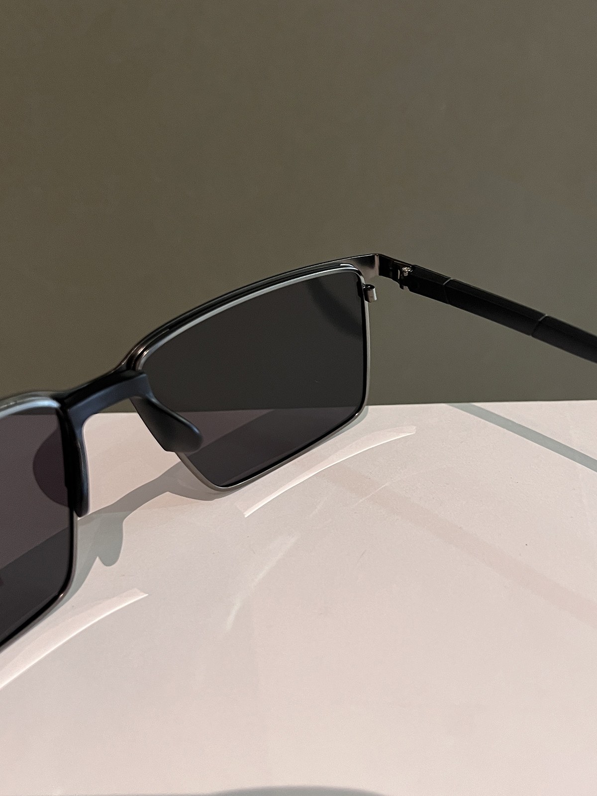 2024 New Men's Half-Frame Ultra-Light Polarized Sunglasses for Driving, Outdoor Fishing, Uv Protection, Trendy