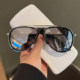 Pilot Sunglasses 2025 New Model Unisex Versatile Large Face Slimming Sunglasses Driving Uv Protection Aviator Glasses