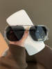 2025 New Style Personalized Large-Frame Slimming Sunglasses for Men and Women, Versatile for Natural Look, Stylish Sunglasses with Uv Protection