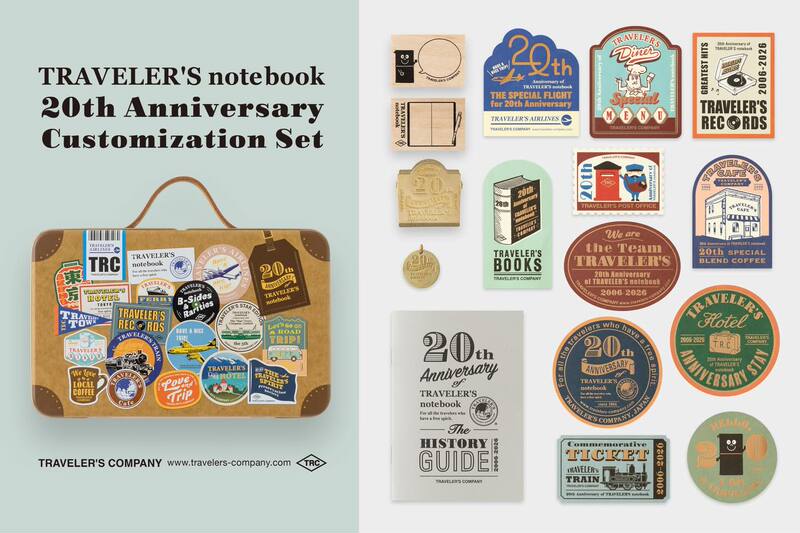[In-Stock in China] Traveler’S Notebook 20Th Anniversary Limited Edition Set Tn20Th Anniversary