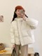 2025 New Winter down Jacket for Women, Short Style with Hood, Petite, Sweet, Versatile, Thickened Puffer Jacket, White Duck down Coat