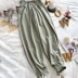 TTIITT / ba arbor Pyjama phụ nữ mùa xuân và mùa thu cotton đơn giản quần nhà lỏng điều hòa không khí quần dịch vụ nhà quần Quần tây