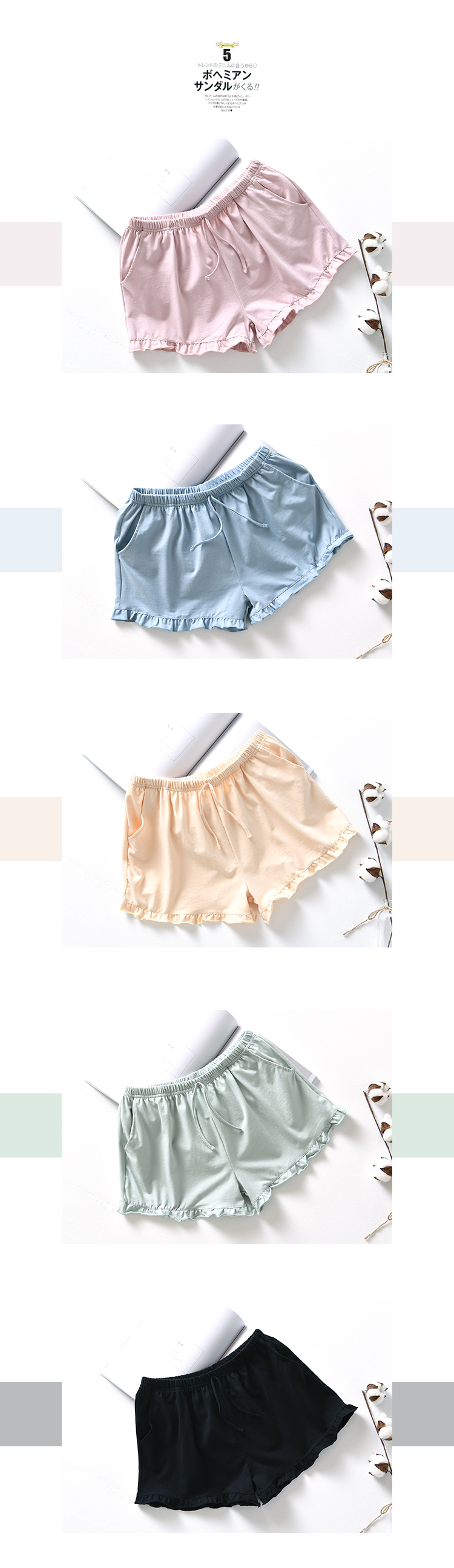 Pajama quần nữ mùa hè quần short cotton nữ phần mỏng lỏng kích thước lớn nhà quần nhà quần âu quần bãi biển quần dài thể thao nam