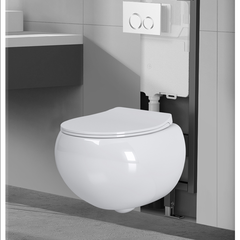 日本蛋形挂壁马桶:时尚与卫生的完美结合