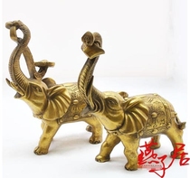 (Yanzi Residence) Copper Yuanbao Ruyi Elephant-Copper such as Imago-Bronze Strokes-Bronze Elephant-Bronze Elephant-Guan Guan Wangs stable business