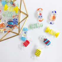 Creative handmade colored crystal glass candy ornaments Cute chopsticks holder chopsticks holder photography photo props desktop decoration