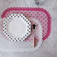 Export Korean creative simple lace waterproof pp placemat ins style tableware mat table mat pink girl heart free shipping