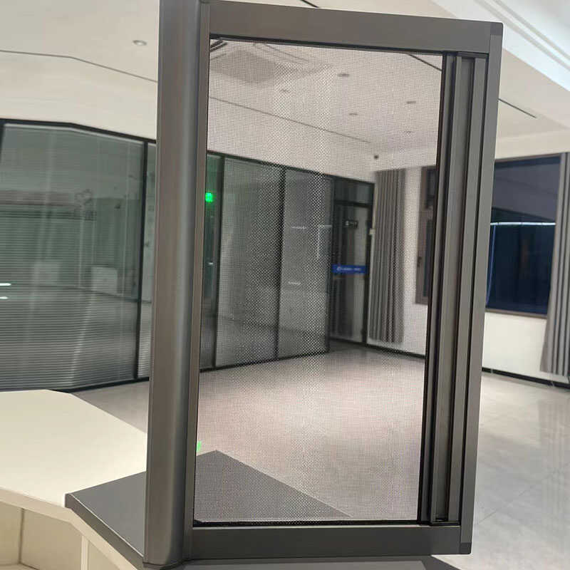 超狭幅の見えない巻き戻しスクリーンウィンドウ保護一体型見えないスクリーンウィンドウHDネット見えない巻き戻しスクリーンウィンドウストッパープル付き