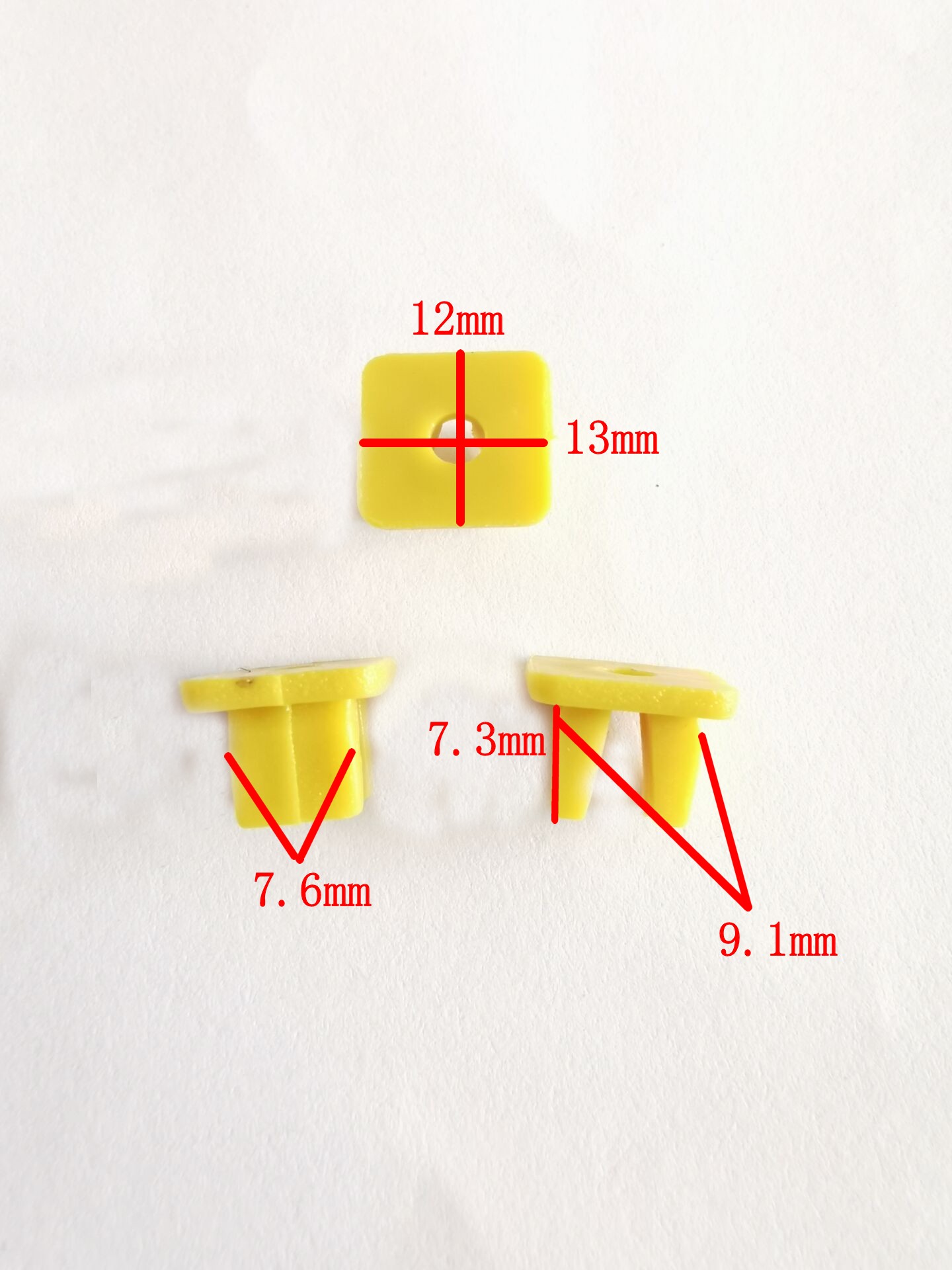 Yellow fast wire seat plastic buckle door interior panel screw clip 0396 auto parts