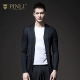 PINLI Pinli Quần áo nam Slim Solid Màu cardigan Áo len nam Dệt kim Hợp thời trang Áo khoác nam Casual Ấm áp Nam hợp thời trang - Cặp đôi áo len