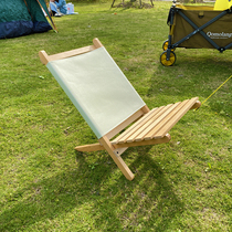 Beech wood can be removed camping camping portable beach chair outdoor courtyard fishing chair