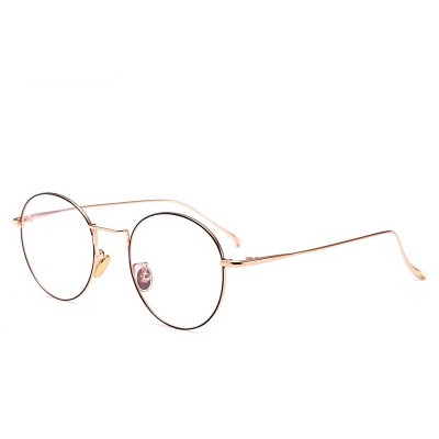 New hipster retro metal round glasses frame Mingze 2018 new couple myopia glasses frame