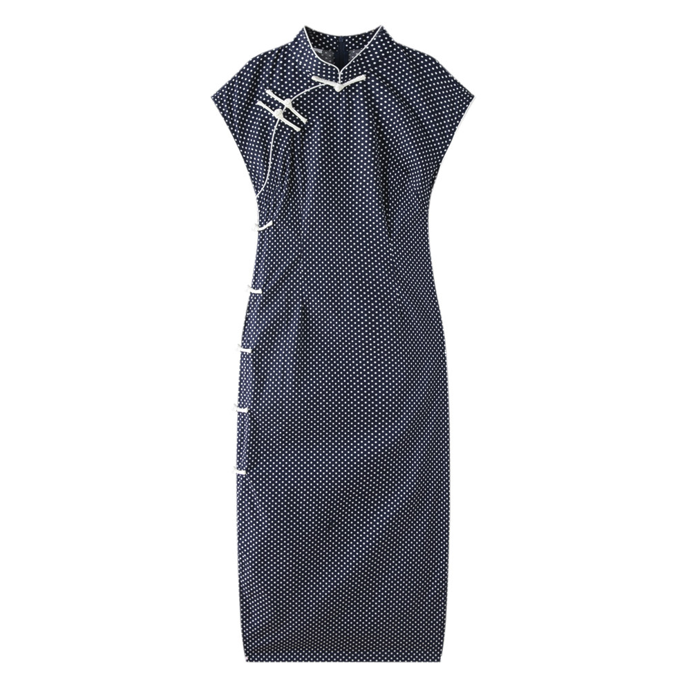 The new Young Temperance Young Mother of the Traction 2023 Reform Daily Retro - Cultural Republic wave spot sleeveless dress