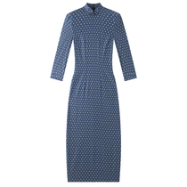 The cowboy pointy cotton bangown 2023 new temperament young girl improved dress student Chinese summer