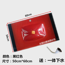 Wall type washbasin wash basin wash table integrated thickened glass basin single basin bracket basin small