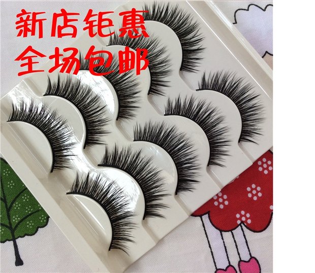 Lông mi giả 3d mô hình siêu nhiên dày và chua mô phỏng lông mi nhân tạo người mới bắt đầu mạng đỏ phần dài COS mi giả katun