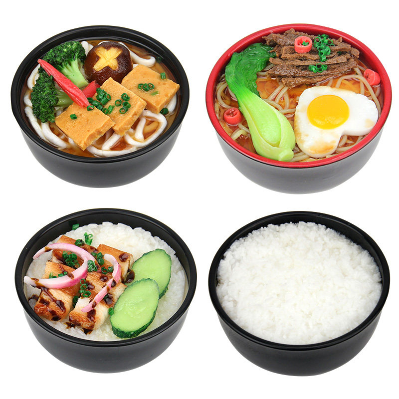 Simulation Large Number Bowls of Bubbling Noodles Noodles Model Cover Rice Oolong Noodles Sand County Props Furnishing Samples To Display Deposit Money Pot food