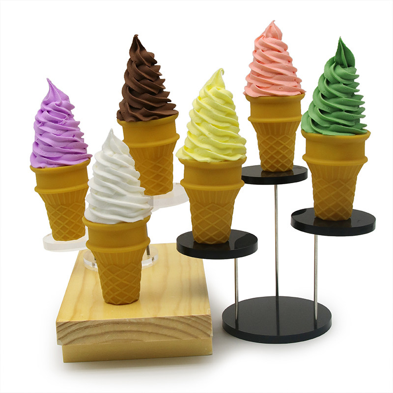 Simulation Ice Cream Model Crisp Peel Sweet Drum Chocolate Cream Dessert Cold Drink Swing Piece Shooting Props Children's Toys