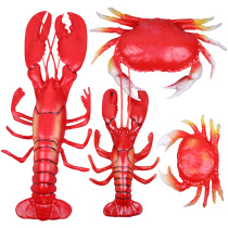 Plastic Emulation Large Dragon Shrimp Crab Model Kitchen food Ingredients Props Seafood Food Sign Big Decorative Toys