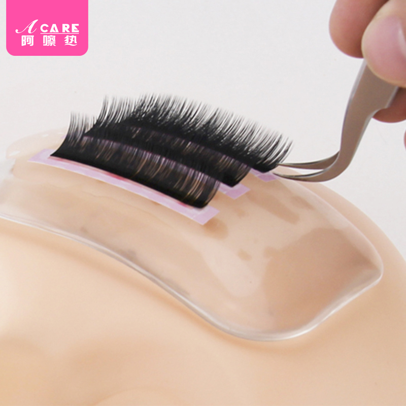 False eyelashes grafting silicone pads planting beauty eyelashes with forehead pads auxiliary tools put glue female forehead paste female