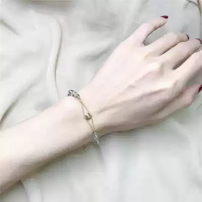 Zhaocai Yunwang Career Transport Green Ghost Crystal Hand Female Transfer Bead Handstring Handset ins Small Design Summer