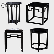  New Chinese style solid wood corner hotel sofa side Small coffee table Casual negotiation table Square phone round furniture