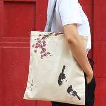 Retro style canvas bag shopping Green Bag men and women schoolbag shoulder shoulder bag leisure travel bag