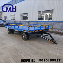 Manufacturer custom traction tablet trailer area trans-shipment flat plate truck large tonnage traction heavy four-wheel tablet