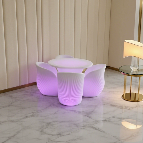 Светодиодный светоизлучающий стол и стул, комбинированный бар, креативный сливовый стол, уличный двор, досуг, бар, барный стул, мебель