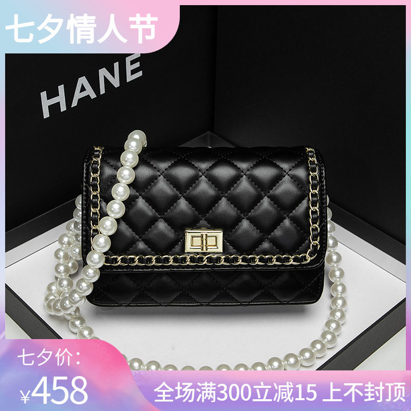 France ZAMP Customer Red Blast Pearl Chain Pack Fashion Bag Small Bag