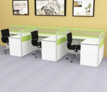Shenzhen 3 people corner screen Office card holder staff Board desk simple modern work table card table F type