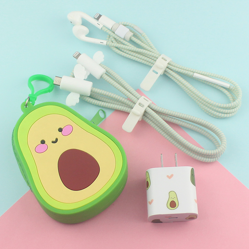Suitable for Apple 18w 20w fast charger protective sleeve 12 11promax data cable headphone protective rope sticker