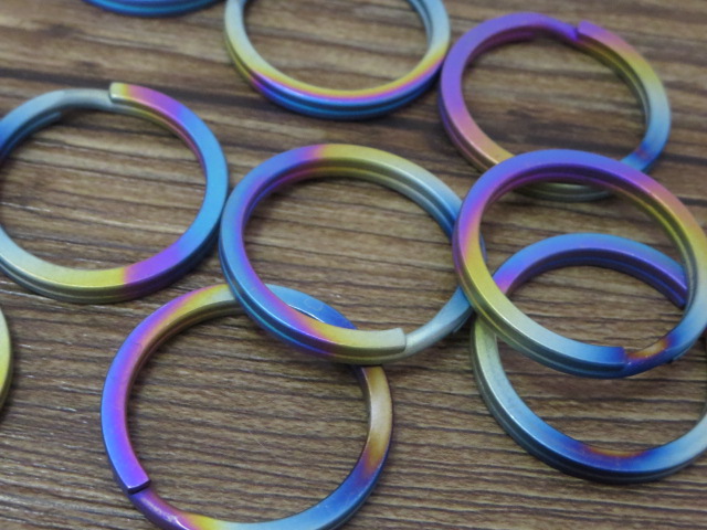 Pure titanium key ring pure titanium connection buckle EDC ring small object connection ring dazzling ring