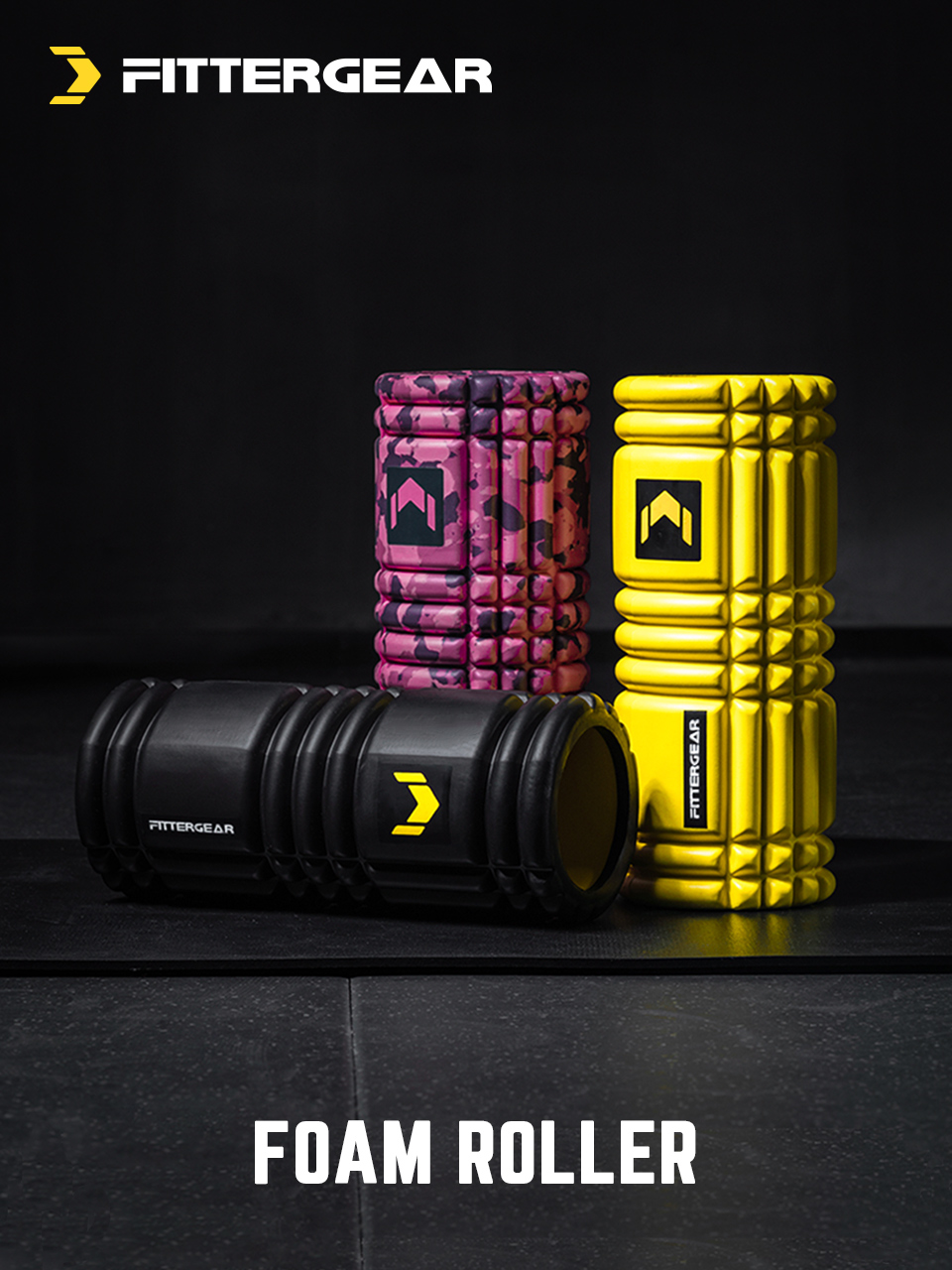 FitterGear Foam Shaft Muscle Relaxation Fitness Massage Roller Hollow Yoga Column Roller Wheel Floating point