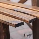 На открытом воздухе балкона на балконе Терраса Большая карбонизированная антикоррозия сплошной древесины/трапециевидная цветочная рама с четырьмя слоями обуви