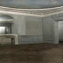 The scenic view of the character is written true 001