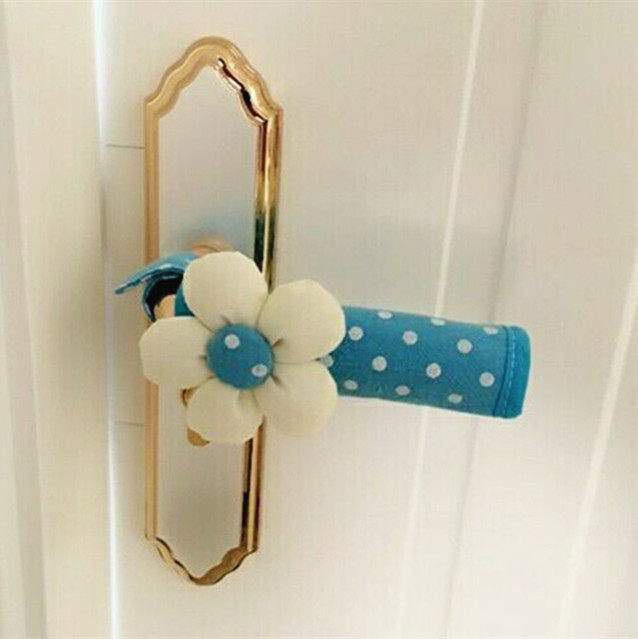 Cotton door handle gloves door handle anti-collision wall pad children baby anti-collision protection suite door pull gloves anti-static