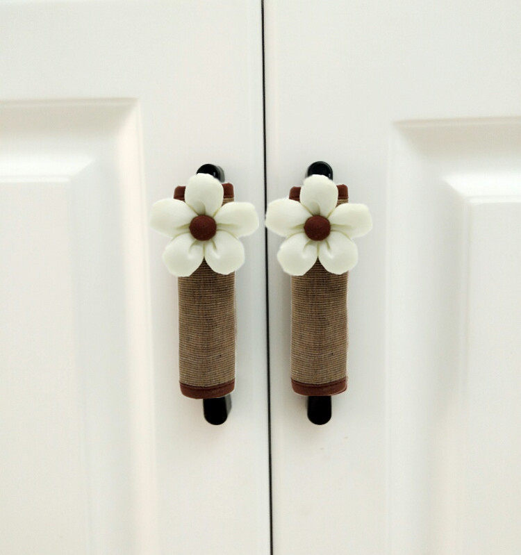 Door handle Anti-collision cushion protective sleeve Child safety pure cotton door to hand glove baby cabinet drawer to crash gloves