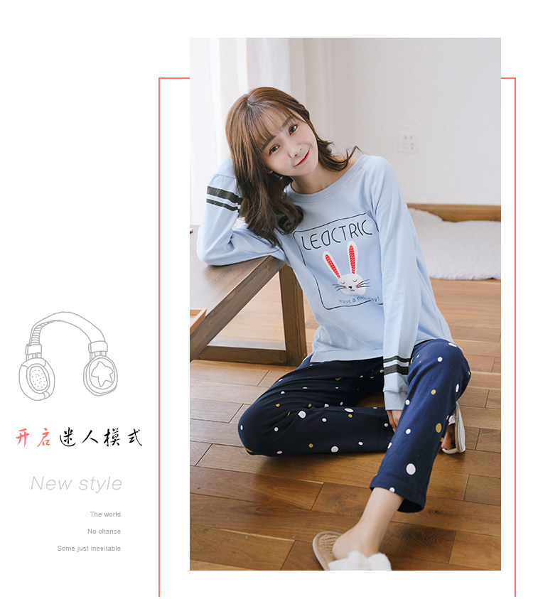 Pyjama pour femme en Coton à manches - Ref 2996210 Image 31