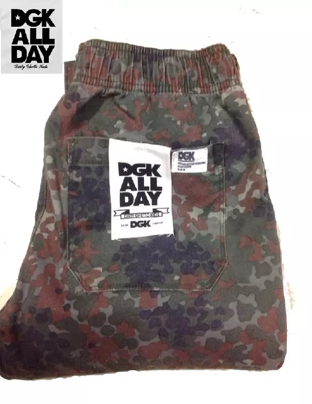 Spring Style European and American Street Style Dgk Tapered Pants Casual Pants Men's Jogger Pants Elastic Cuff Slim Camouflage Pants Cuffed Pants