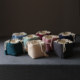 Travel tea set thickened cotton linen storage bag tea leaf jar tea cup teapot cloth bag