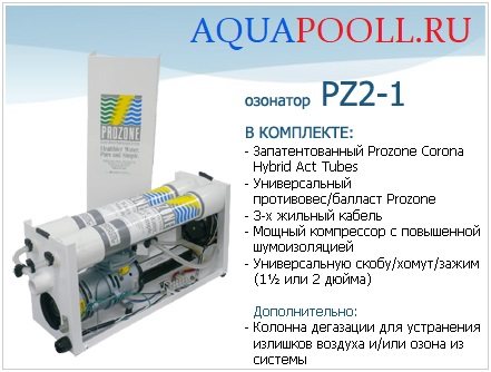 American Rozone Guard PZ2-Series Ozone Generator Pool Equipment Pool Water Treatment Engineering