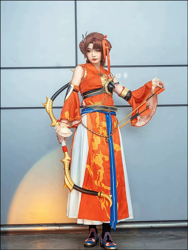 [Nhà giả] Tên mã Yuan Sun Shangxiang 120cm nhân vật phong cách cosplay tóc giả