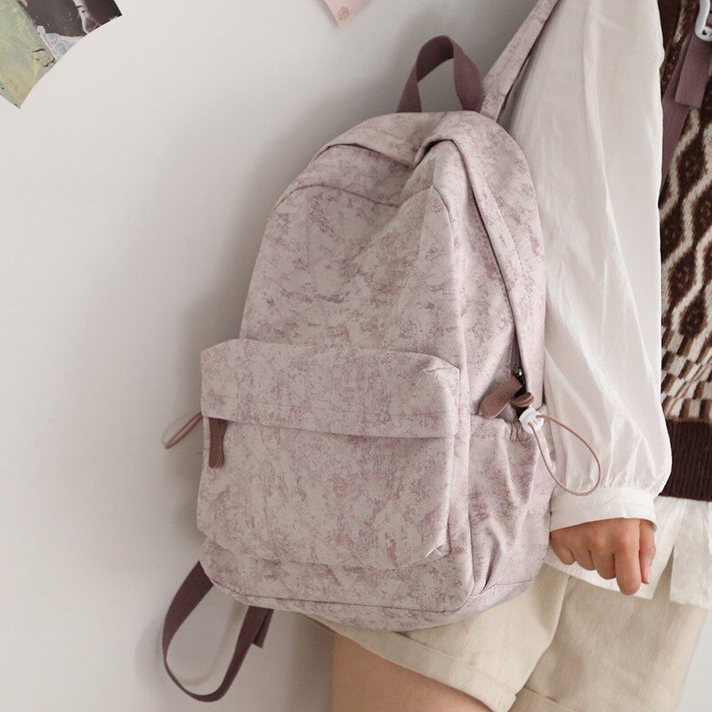 Hong Kong Mori fashion dark pattern lightweight schoolbag Harajuku ulzzang backpack female college student backpack female shoulders
