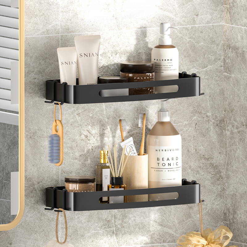 Bathroom Triangle Hole Stainless Steel Toilet Double-deck Kitchen Triangle Collection Frame Wall-mounted