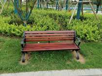 Customized park community anticorrosive wood carbonized wood benches outdoor solid wood tables and chairs Shenzhen Dongguan Huizhou door-to-door installation