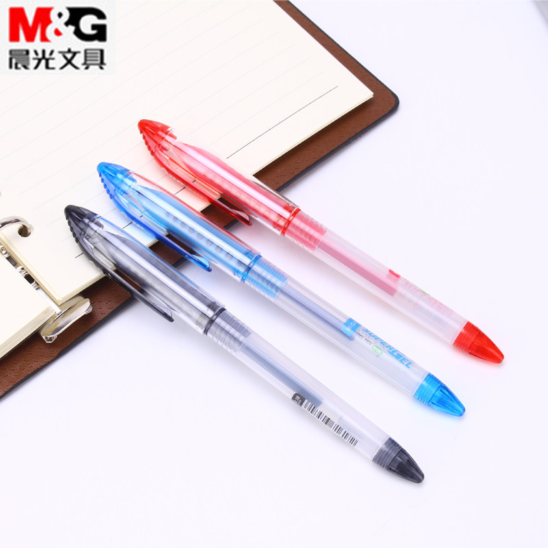 Morning Light Neutrality Pen Full Needle Tube Water-based Pen Signature Office Finance Water-based Pen Black Blue Red 0 38mm 38mm