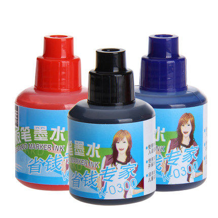 3 bottle golden years 0300 white board pen ink supplement ink (20ml) white board pen water replenishing liquid