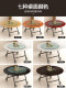 Folding Large Round Table, Simple Household Movable Folding Table, Dining Table, Hotel 15-Person Glass Turntable Round Dining Table